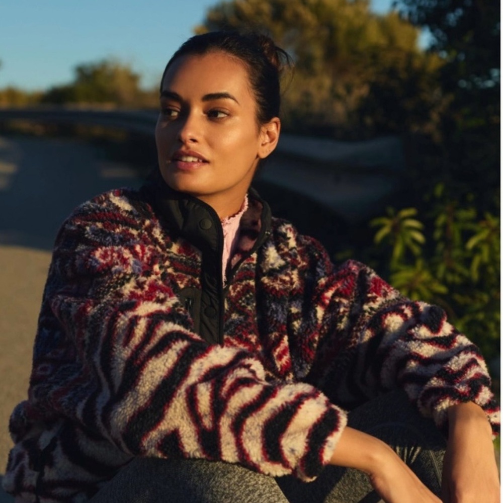 Free People Hit the Slopes Fleece | Cozy Oversized Pullover Jacket | M | OFFER!